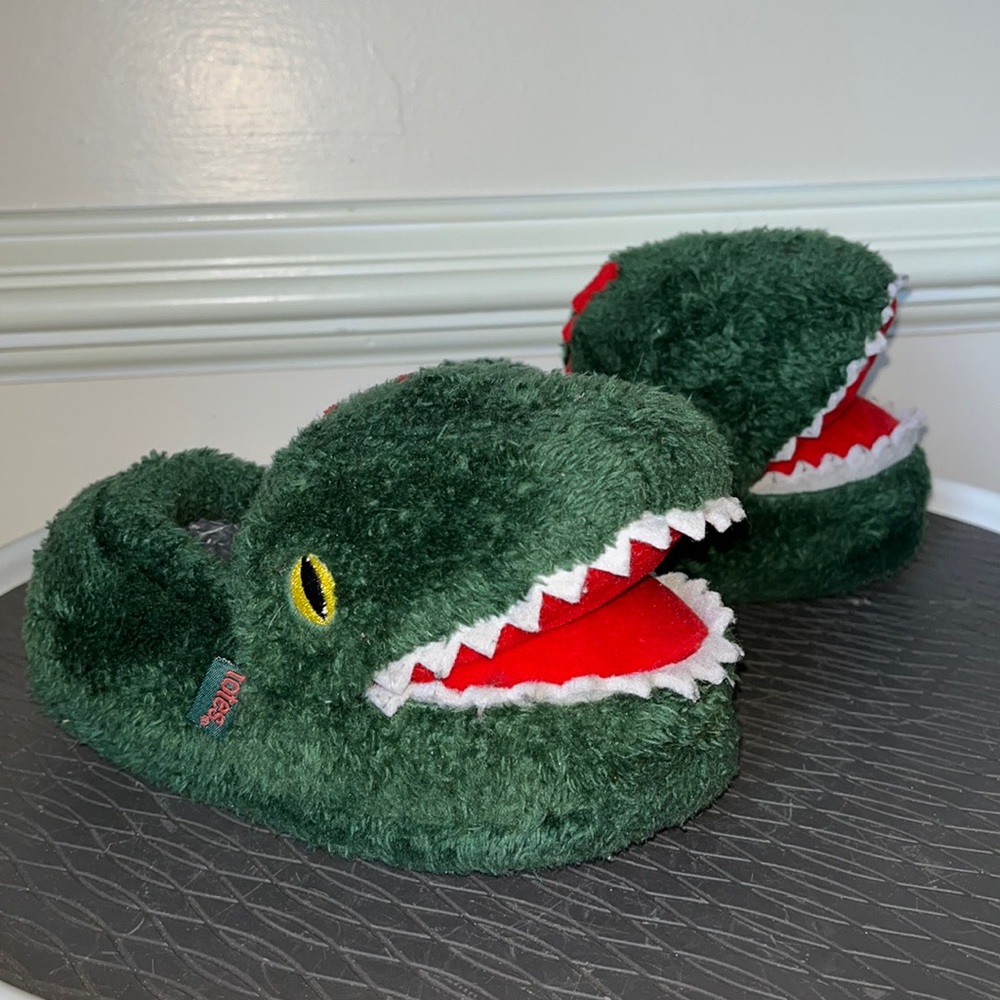 Totes Dinosaur Slippers Boy Size 13-1